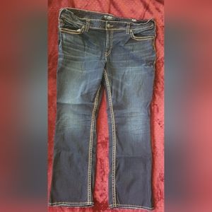 Silver Jeans Suki Mid Straight Size 22 Length 30 Plus Size